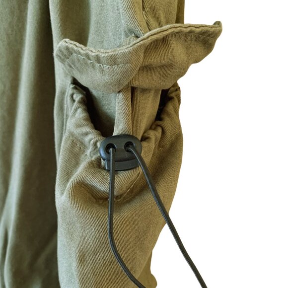 Cargo Pants Baggy oversized Y2K Style Elastic Band Waist Wide Leg Size 2 - Picture 5 of 9